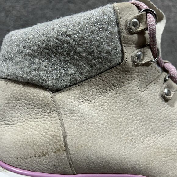 Cole Haan Zerogrand Women’s Size 7 Pumice Stone Gray Tan Hiking Boots Used - Picture 2 of 12